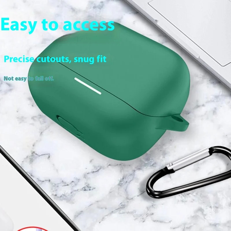 Anker Soundcore K20i Schutzhülle Bluetooth-kompatible Kopfhörer Silikon-Cover mit Haken - Rot