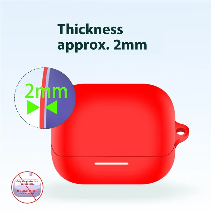 Anker Soundcore K20i Schutzhülle Bluetooth-kompatible Kopfhörer Silikon-Cover mit Haken - Rot