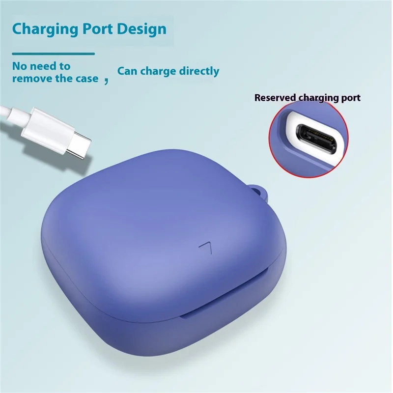 For Anker Soundcore Liberty 5 Protective Case Bluetooth-Compatible Earphone Silicone Cover with Hook - Black