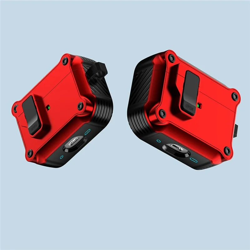 Für AirPods Pro 3 Hülle TPU + PC Kopfhörer Schutzhülle mit Karabiner - Rot