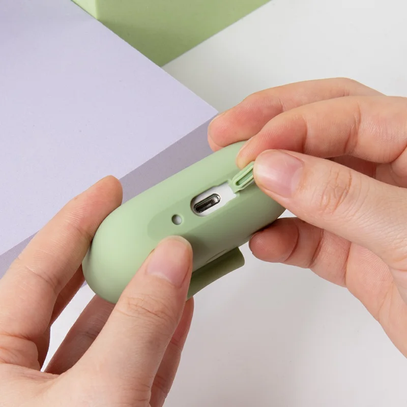 Funda de silicona para AirPods Pro 3 con mosquetón, ultradelgada de 1,3 mm, cubierta protectora para auriculares - Azul cielo