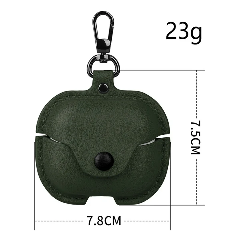 For Samsung Galaxy Buds3 FE Earphone Case Business Leather + PC Protective Cover - Dark Brown