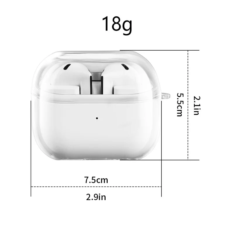 For Samsung Galaxy Buds3 FE Earphone Case Transparent PC Earbuds Protective Cover