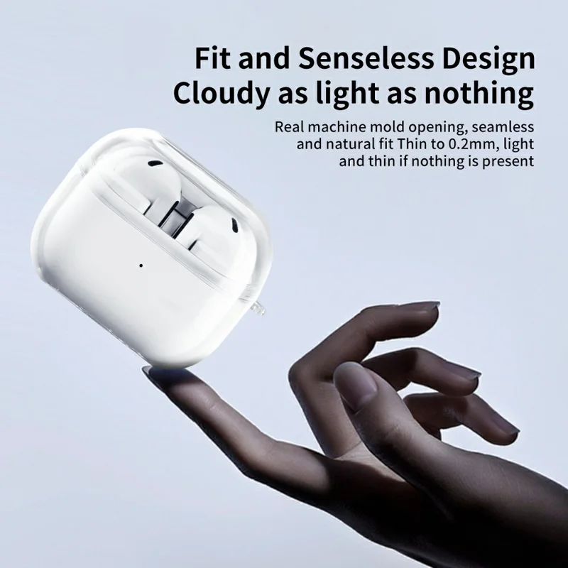 For Samsung Galaxy Buds3 FE Earphone Case Transparent PC Earbuds Protective Cover