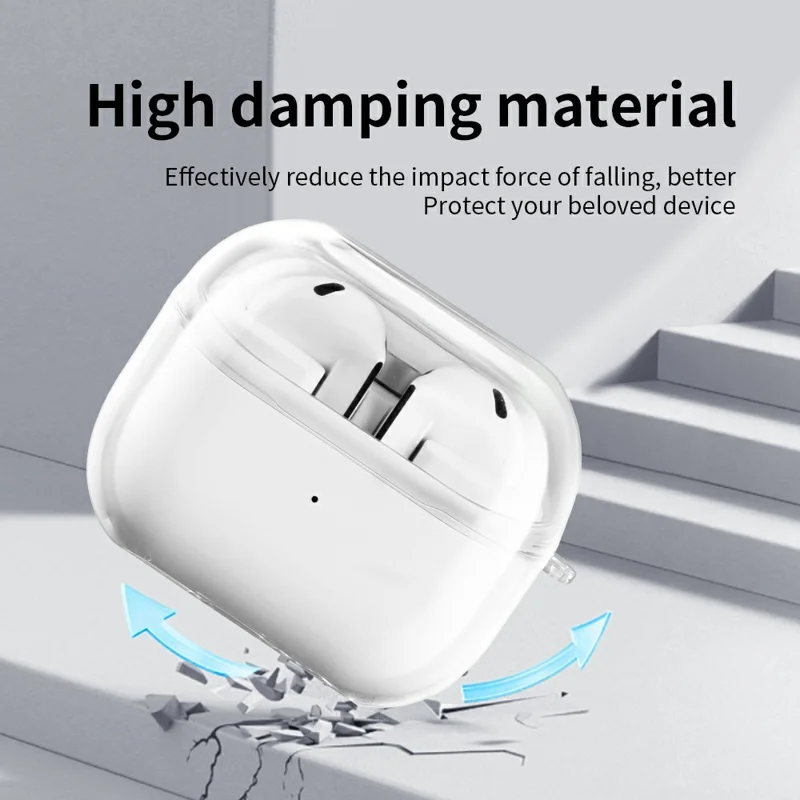 For Samsung Galaxy Buds3 FE Earphone Case Transparent PC Earbuds Protective Cover