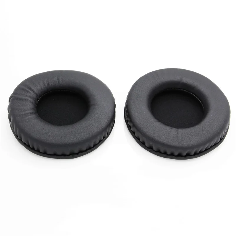 JZF-585 1 Pair Ear Pads for Audio-technica ATH-4900X / AD1000X / AD700X / AD500X Protein Leather Headphone Cushion Earpad - Black