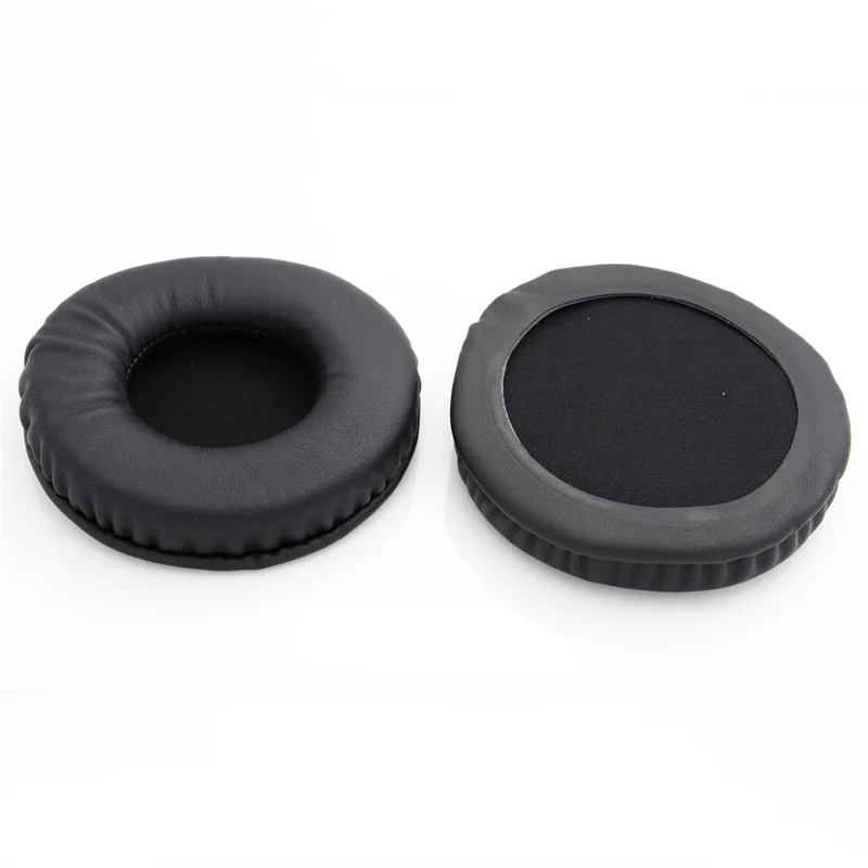 JZF-585 1 Pair Ear Pads for Audio-technica ATH-4900X / AD1000X / AD700X / AD500X Protein Leather Headphone Cushion Earpad - Black