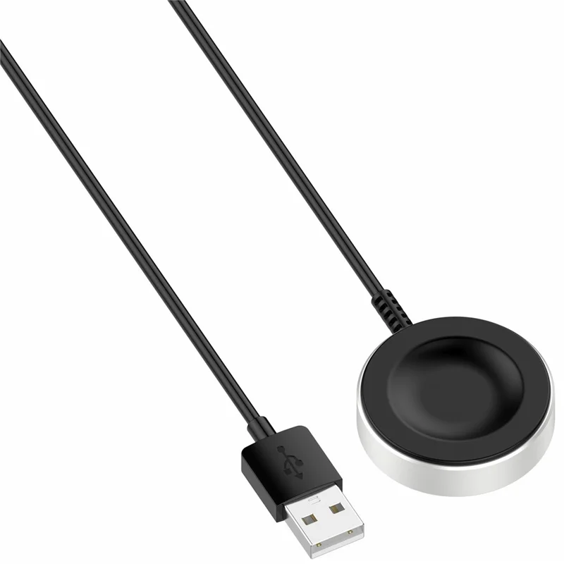 Chargeur de montre intelligente pour Huawei Watch Fit 4 Pro / Fit 4 / Watch 5 46mm / 42mm Socle de charge magnétique avec coque métallique et câble intégré - Noir