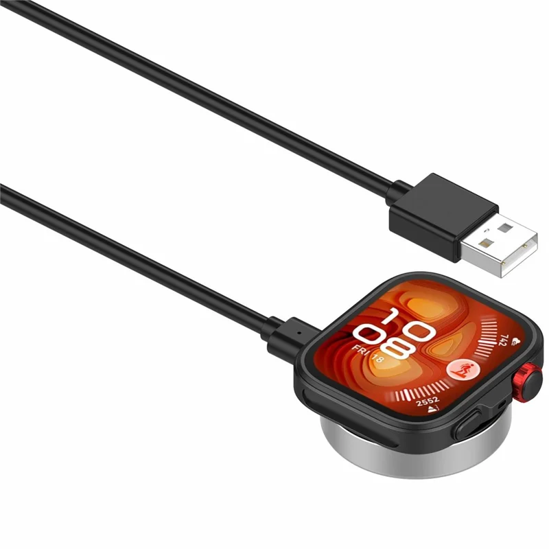Smart Watch Charger for Huawei Watch GT 6 Pro 46mm / Watch GT 6 / Watch Fit 4 Pro  /  Fit 4  /  Watch 5 46mm  /  42mm Metal Shell Magnetic Charging Dock with Splittable Cable - Black