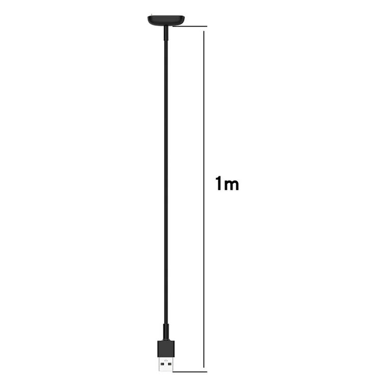 Cabo de Carregamento USB de 100 cm com Carregador Magnético de Relógio para Fitbit Luxe / Luxe Special Edition / Charge 5 / Charge 6