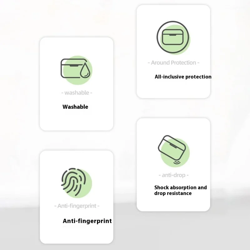 For AirPods Pro 3 Silicone Case Anti-scratch Earphone Protective Cover - Grey