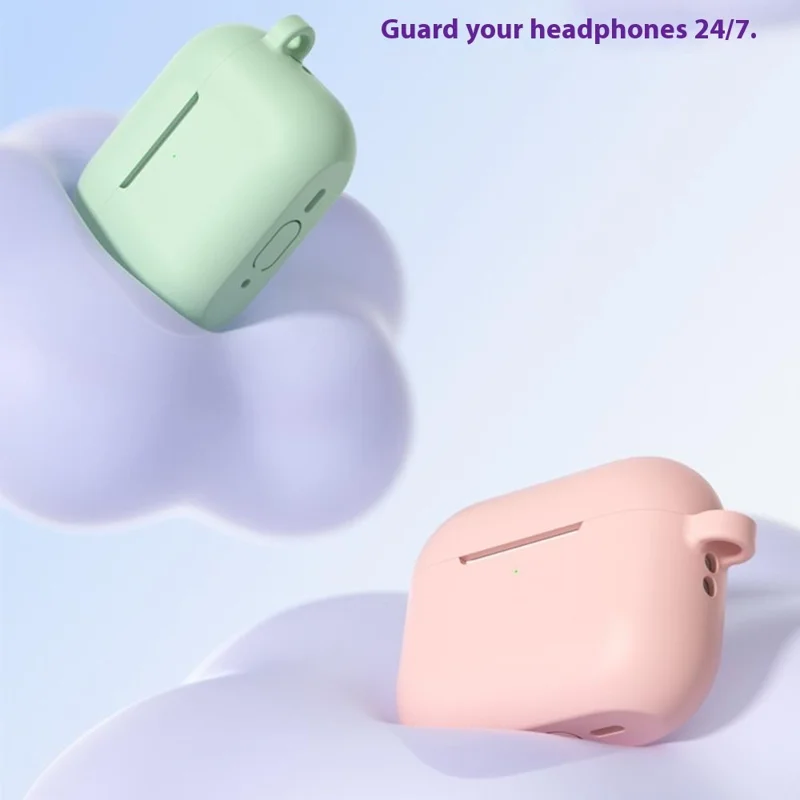 For AirPods Pro 3 Silicone Case Anti-scratch Earphone Protective Cover - Grey