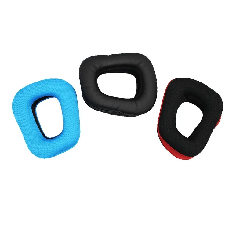 1 Par de Almohadillas de Repuesto DHW-1104 de Esponja Suave para Auriculares Logitech G35/G930/G430/F450 - Rojo