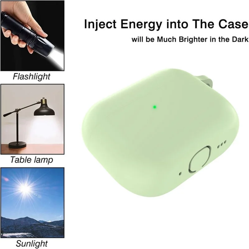 For AirPods Pro 3 Silicone Case Earphone Cover with Carabiner / Cleaning Pen - White