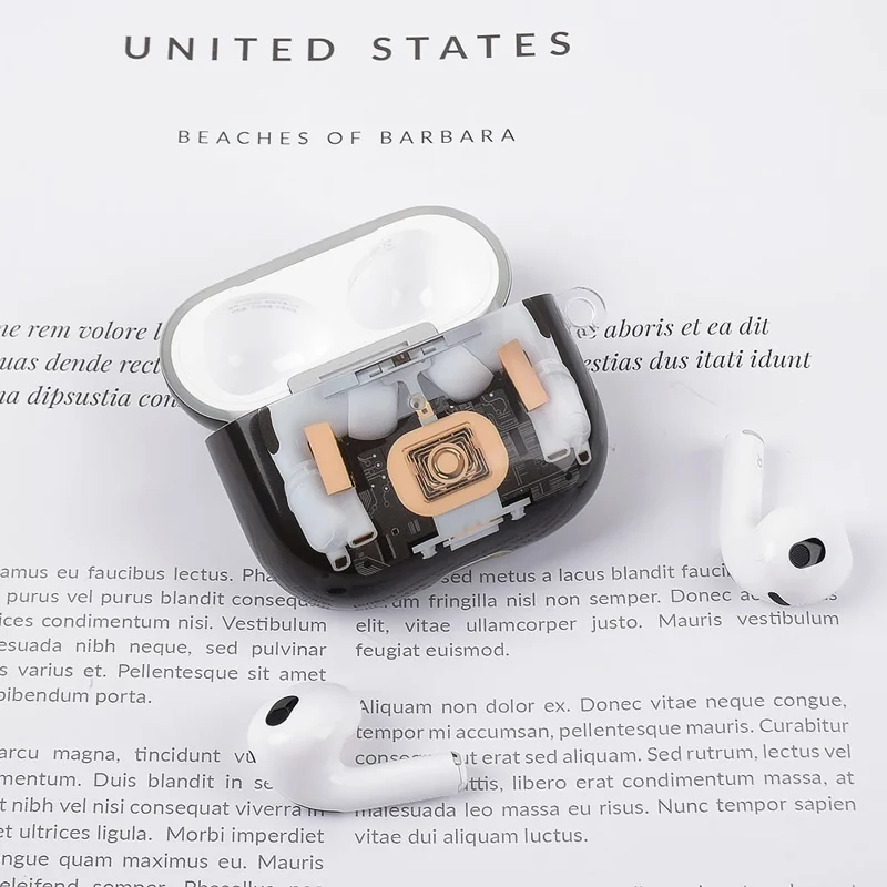 For AirPods Pro 3 Earphone Case Mechanical Structure TPU Drop-Proof Protective Cover