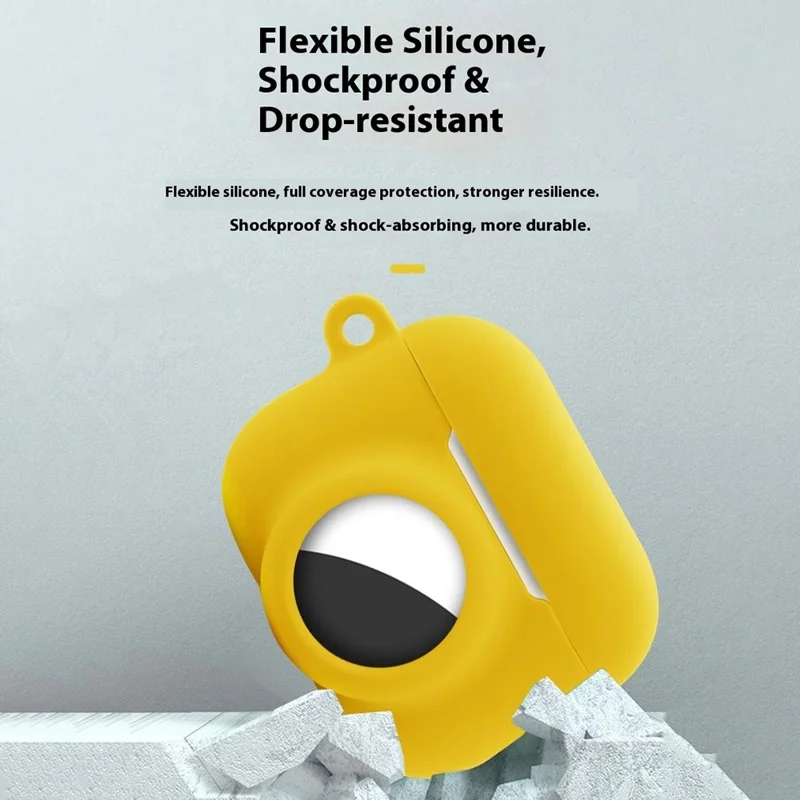 2 in 1 Silicone Cover for AirPods Pro 3 / AirTag Protective Case with Front / Back Screen Protector - Mint Green