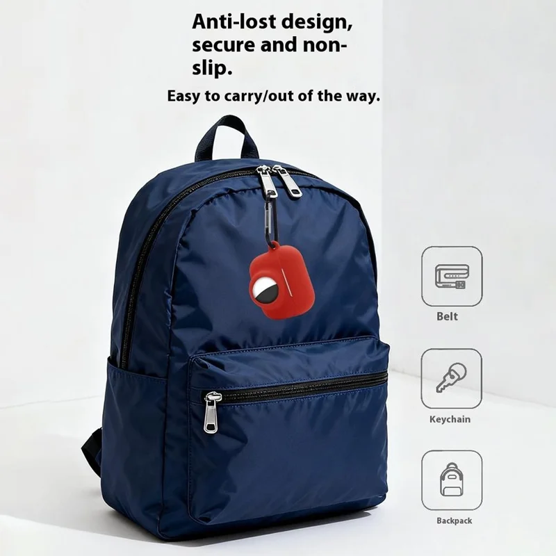 2 in 1 Silicone Cover for AirPods Pro 3 / AirTag Protective Case with Front / Back Screen Protector - Mint Green