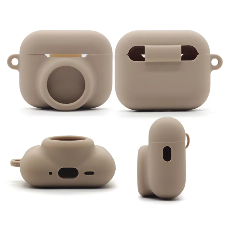 2 in 1 Silicone Cover for AirPods Pro 3 / AirTag Protective Case with Front / Back Screen Protector - Mint Green