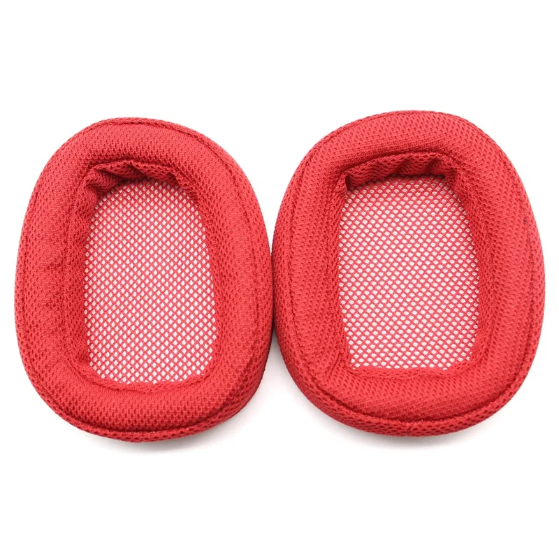 JZF-240 1 Pair Soft Sponge Breathable Mesh Replacement Earpads Earmuff Accessories for Logitech G433 Headphone - Red