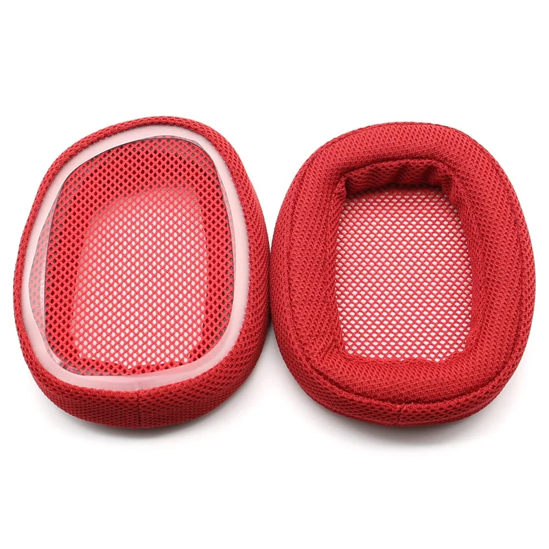 JZF-240 1 Pair Soft Sponge Breathable Mesh Replacement Earpads Earmuff Accessories for Logitech G433 Headphone - Red