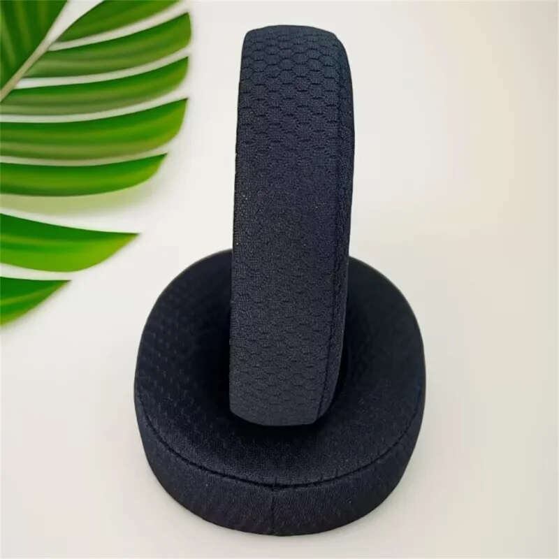 For JBL Live 500BT Headphone Ear Pads Breathable Mesh Fabric Replacement Over Ear Headset Cushions - Black