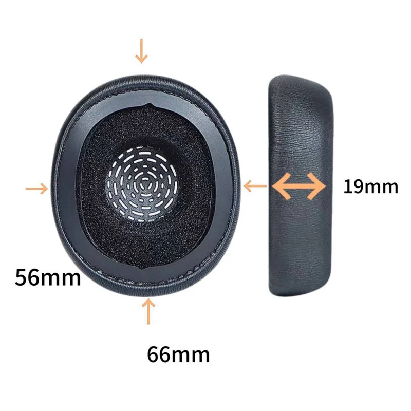 For Jabra Evolve 10 USB-A Stereo Headset Ear Pads Protein Leather Replacement Cushions