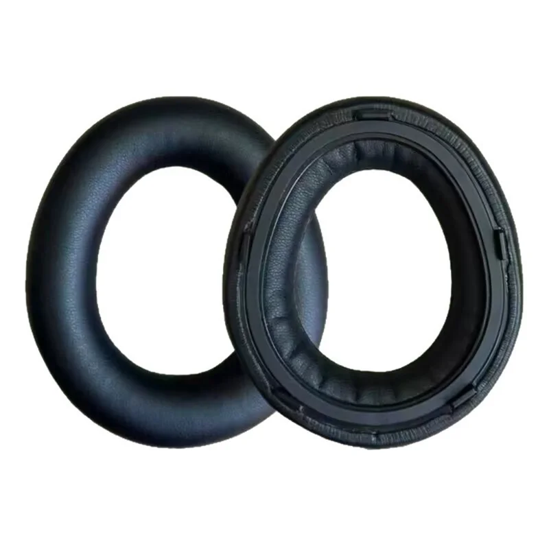 1 Pair For Beyerdynamic Aventho 300 Wireless Over-ear Headphones Replacement Ear Pads Protein Leather Cushions - Black