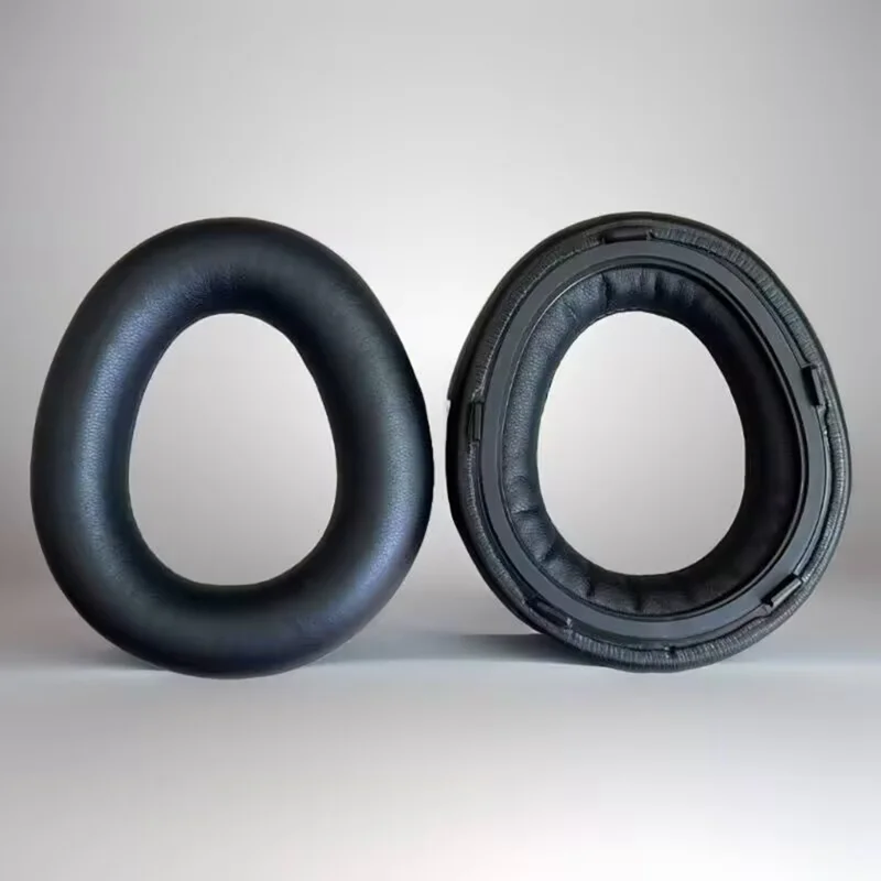 1 Pair For Beyerdynamic Aventho 300 Wireless Over-ear Headphones Replacement Ear Pads Protein Leather Cushions - Black