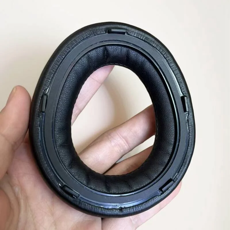 1 Pair For Beyerdynamic Aventho 300 Wireless Over-ear Headphones Replacement Ear Pads Protein Leather Cushions - Black