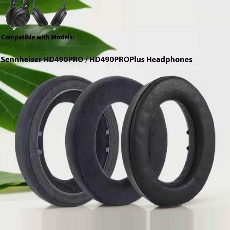1Pair For Sennheiser HD 490 Pro Replacement Ear Pads Cushions Headphone Earpads Headset Accessories