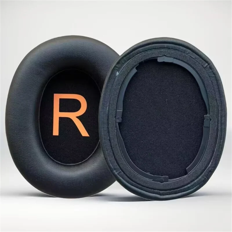 1Pair Replacement Earpads for QCY H3 / H3 Lite / TOZO HT2 Ear Pads Foam Cushions - Black
