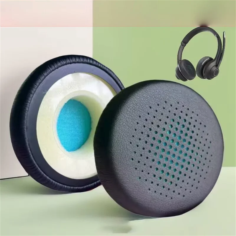 1Pair For JLab GO Work Replacement Earpads Protein Leather + Memory Foam Cushions Wireless Headset Accessories