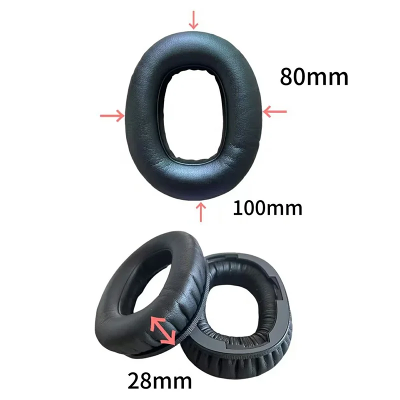 1Pair For Marshall Monitor III Headphone Earpads Protein Leather + Memory Foam Replacement Cushions
