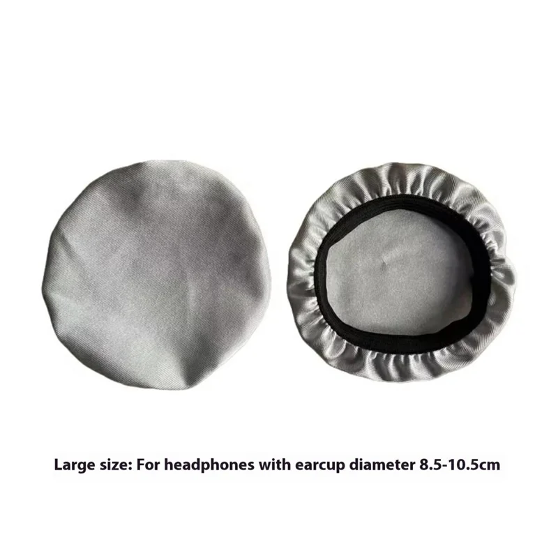 1Pair Headphone Ear Pads Dust Cover Stretchable Protective Cover for Over-Ear Headset Earpads - Grey / S