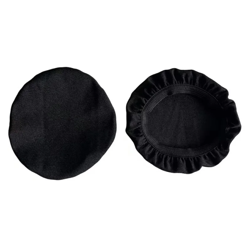 1Pair Headphone Ear Pads Dust Cover Stretchable Protective Cover for Over-Ear Headset Earpads - Black / L