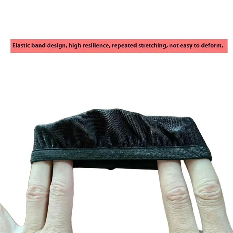1Pair Headphone Ear Pads Dust Cover Stretchable Protective Cover for Over-Ear Headset Earpads - Black / L