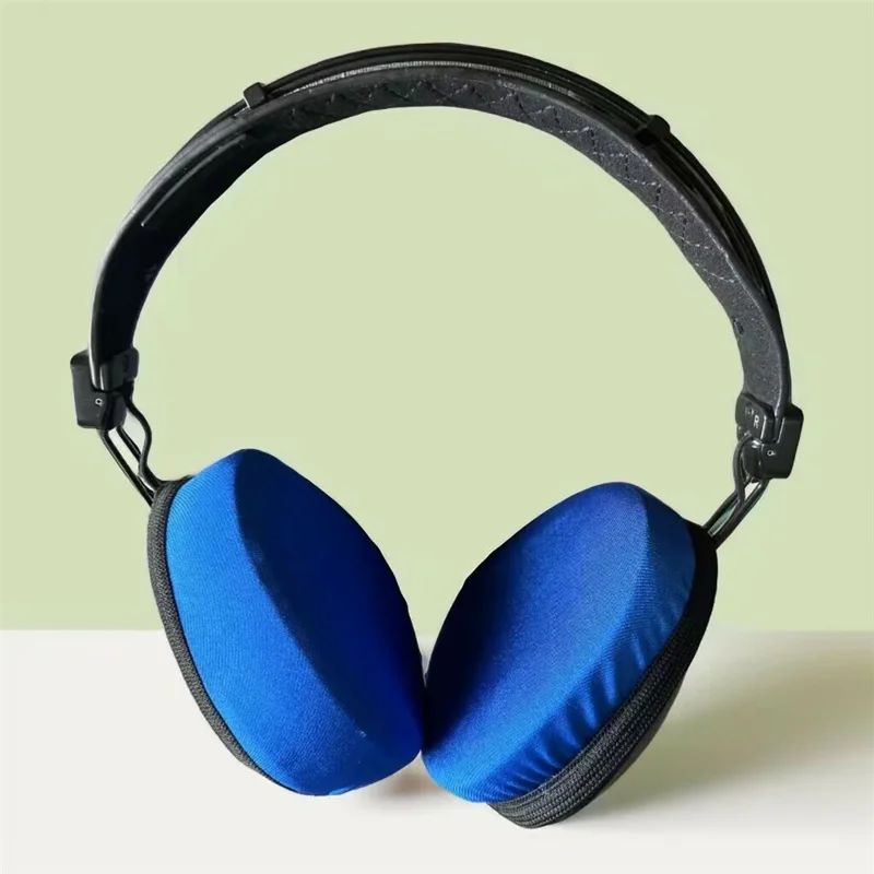 1Pair Headphone Ear Pads Dust Cover Stretchable Protective Cover for Over-Ear Headset Earpads - Black / L