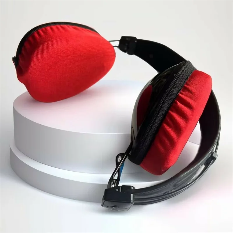 1Pair Headphone Ear Pads Dust Cover Stretchable Protective Cover for Over-Ear Headset Earpads - Black / L