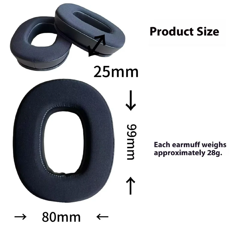 1Pair For Marshall Monitor II A.N.C. Headphones Replacement Ear Pads Ice Silk Cooling Memory Foam Cushions