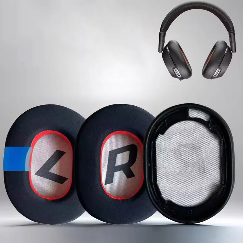 1 Pair For Plantronics BackBeat Pro 2 SE / Voyager 8200 UC Headphone Ear Pads Ice Silk Replacement Cushions