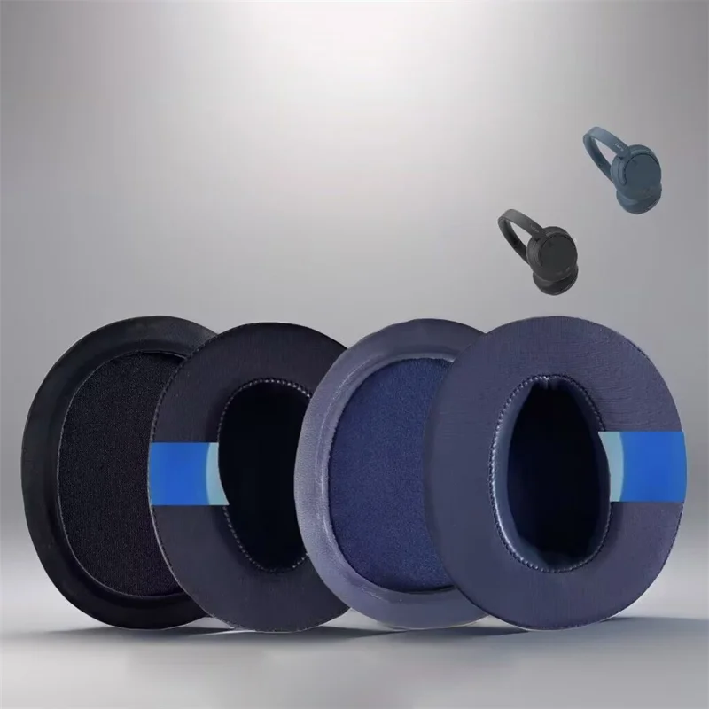 For Sony WH-CH710N  /  WH-CH720N Ear Pads Cooling Gel + Memory Foam Replacement Cushions - Black