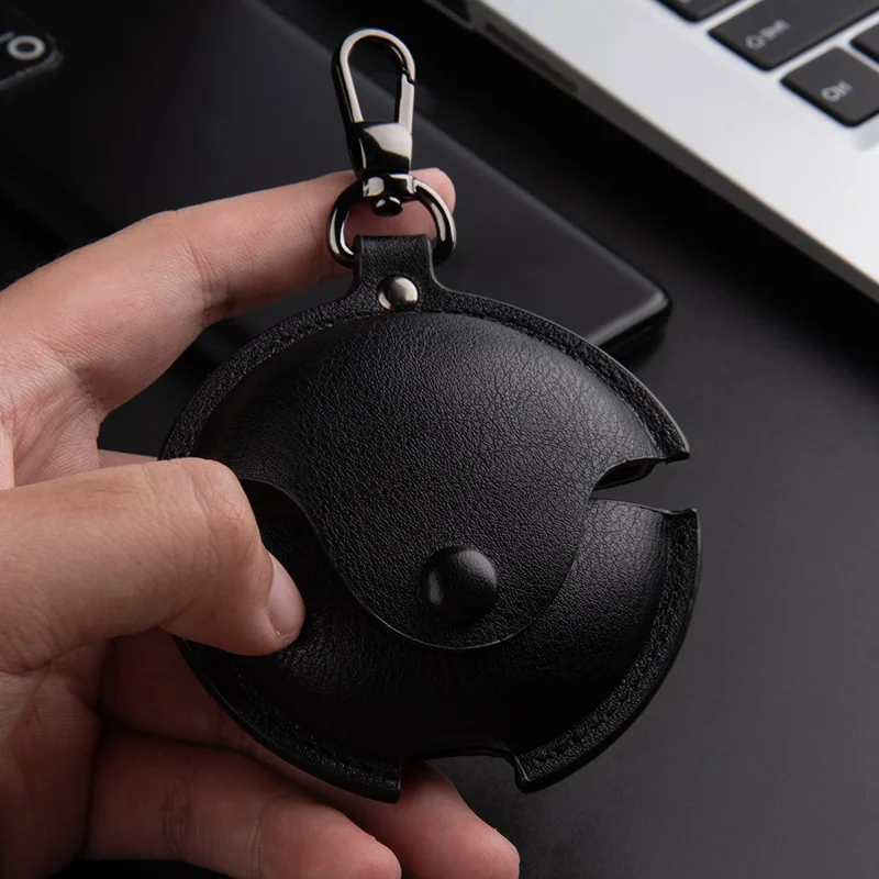 For Huawei FreeBuds 7i Earphone Case Business Leather + PC Protective Cover - Black