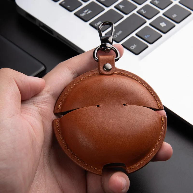 For Huawei FreeBuds 7i Earphone Case Business Leather + PC Protective Cover - Black