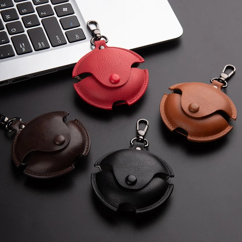 For Huawei FreeBuds 7i Earphone Case Business Leather + PC Protective Cover - Black