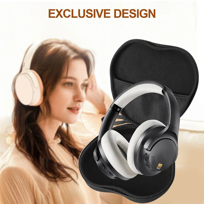 Чехол для наушников 1Mii Y8+ EVA Hard Shell с набором для очистки - Черный