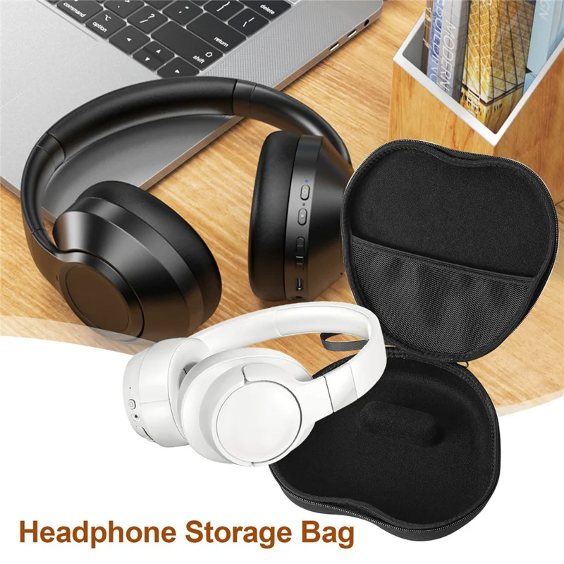For JBL Tune 700BT Headphone Case EVA Hard Shell Storage Bag With Cleaning Pen Set - Black