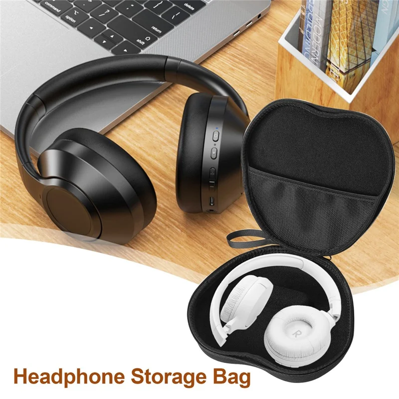 Custodia per cuffie JBL TUNE 510BT Guscio rigido EVA con set di penna per la pulizia - Nero