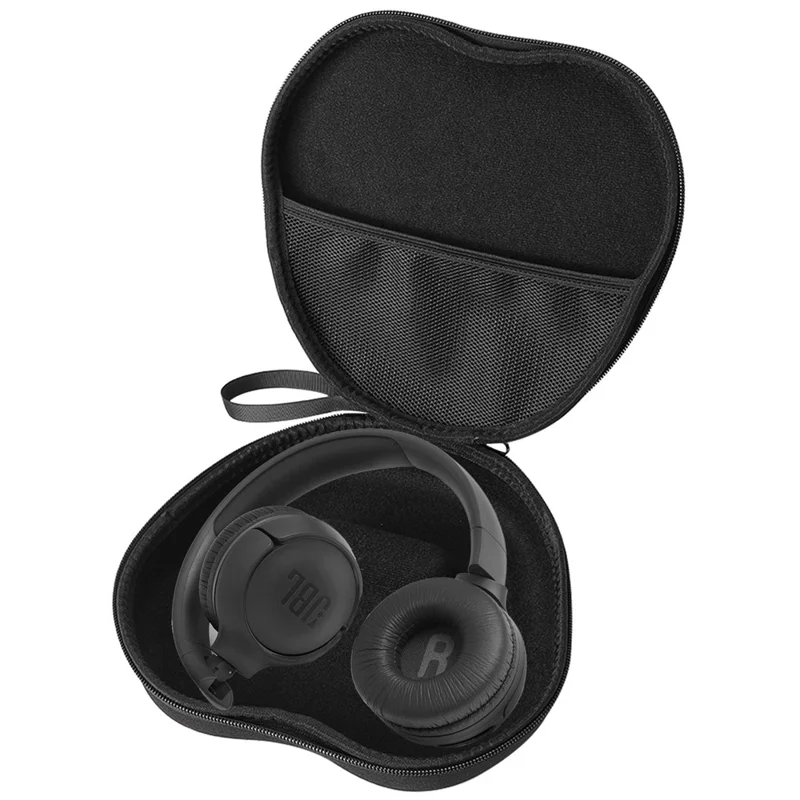 For JBL TUNE 500BT Headphone Case EVA Hard Shell Storage Bag With Cleaning Pen Set - Black