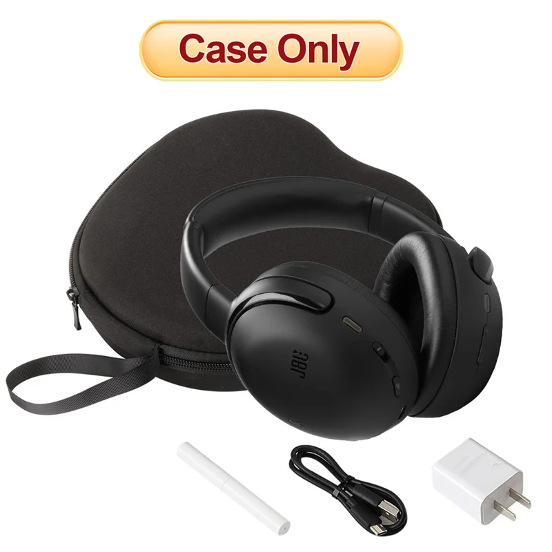 Estojo Rígido em EVA para Fone de Ouvido JBL Tour One M3 com Conjunto de Caneta de Limpeza - Preto