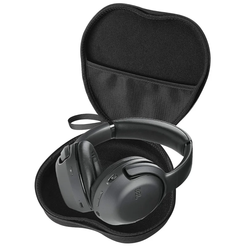 For JBL Tour One Headphone Case EVA Hard Shell Storage Bag With Cleaning Pen Set - Black